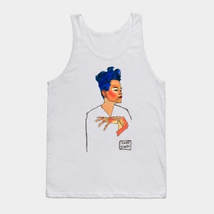 Egon Schiele "Blue Hair" Tank Top